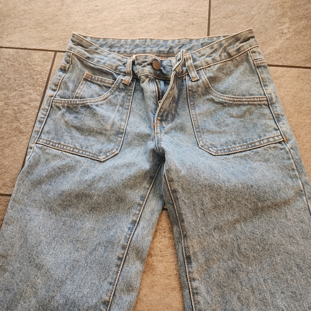 Brandy Melville Light Blue Straight Leg Jeans